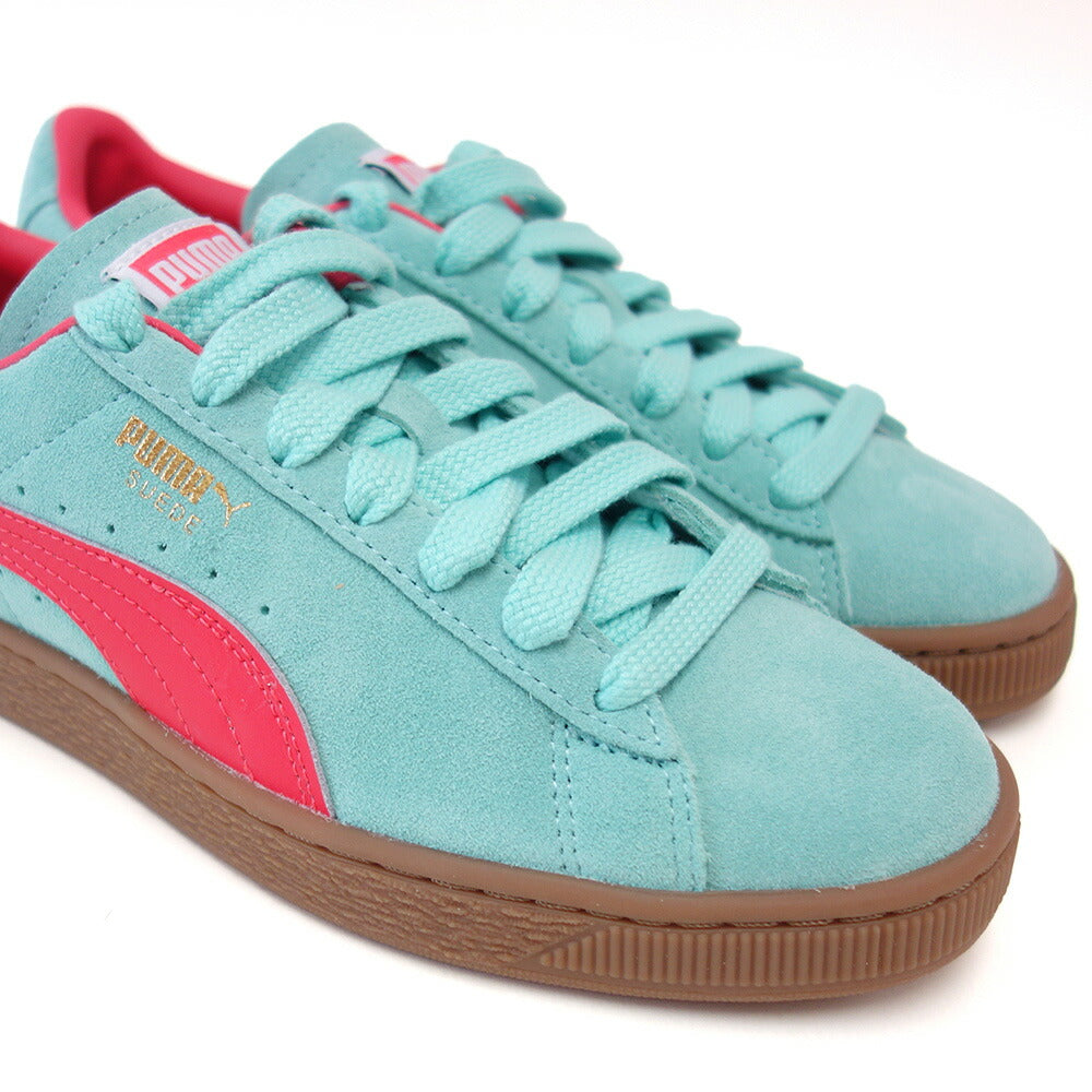 プーマPUMAスウェードTERRACEウィメンズスニーカー39645105Mint-Gum(レディース)スエードレザーローカットスニーカーウォーキング「靴」