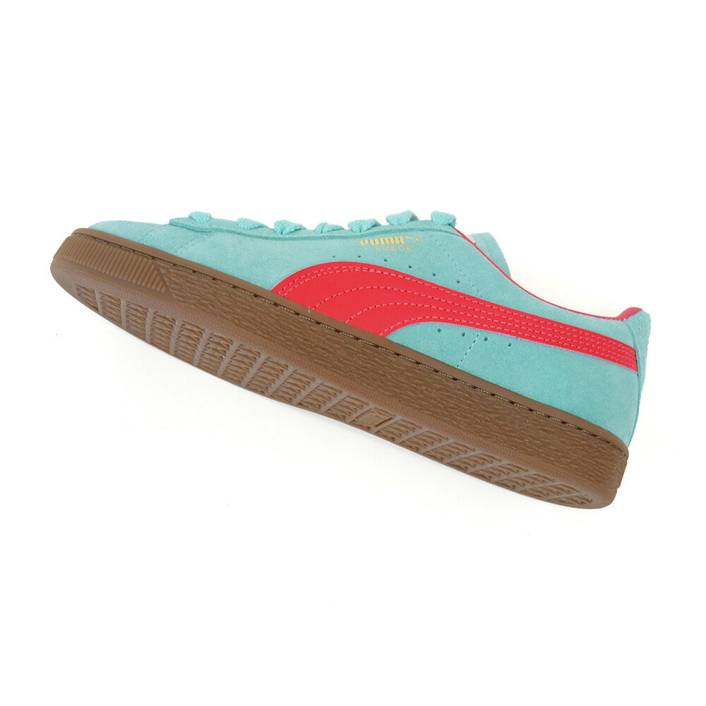 プーマPUMAスウェードTERRACEウィメンズスニーカー39645105Mint-Gum(レディース)スエードレザーローカットスニーカーウォーキング「靴」