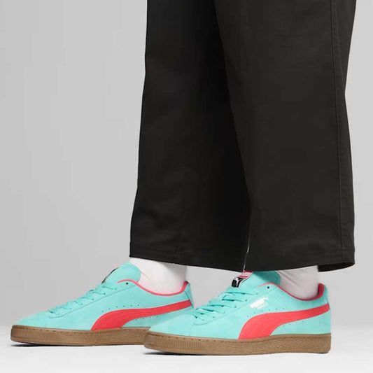 プーマPUMAスウェードTERRACEウィメンズスニーカー39645105Mint-Gum(レディース)スエードレザーローカットスニーカーウォーキング「靴」