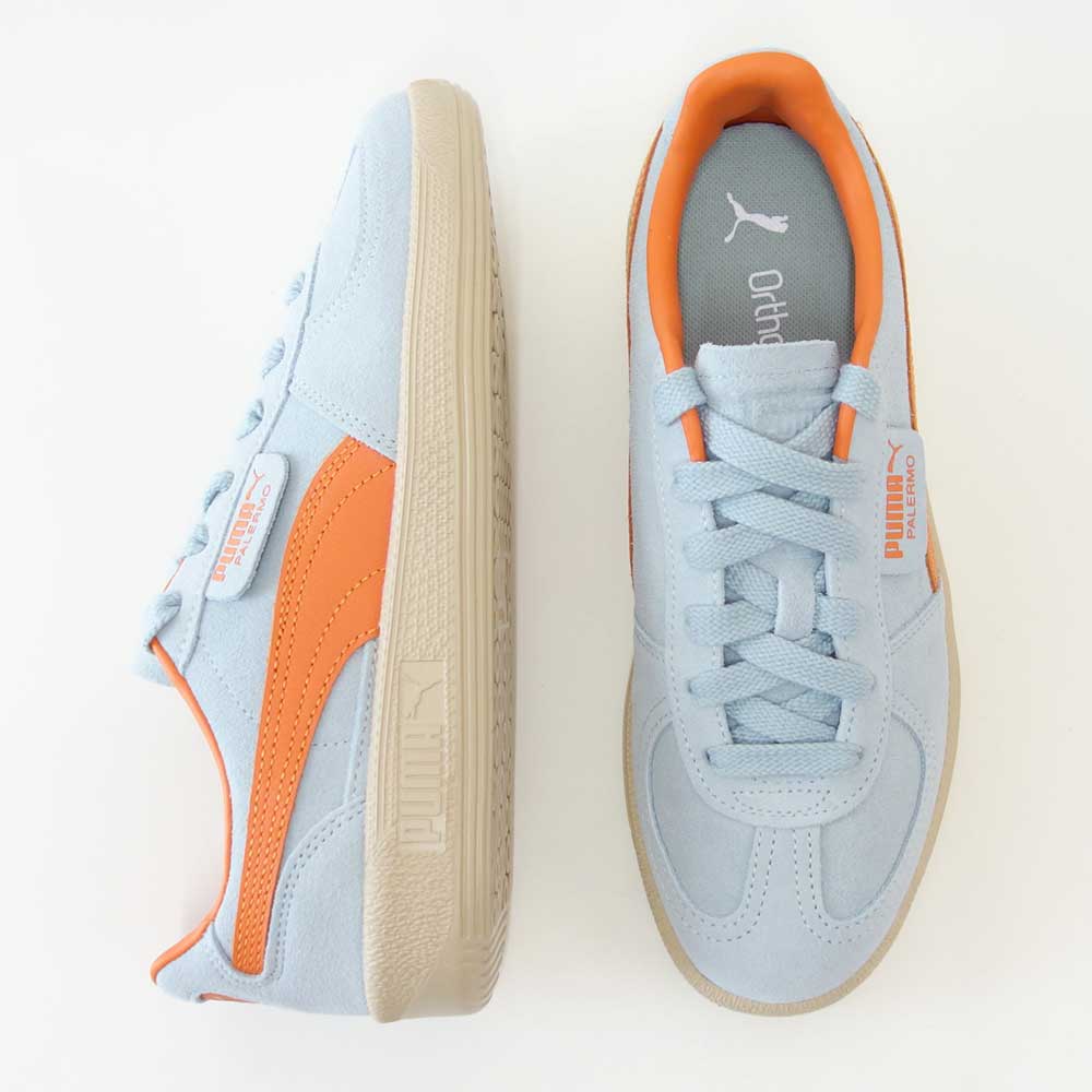 プーマPUMAユニセックスパレルモスニーカー39646354ModernMint-MapleSyrup(レディース)スエードレザーローカットスニーカーウォーキング「靴」