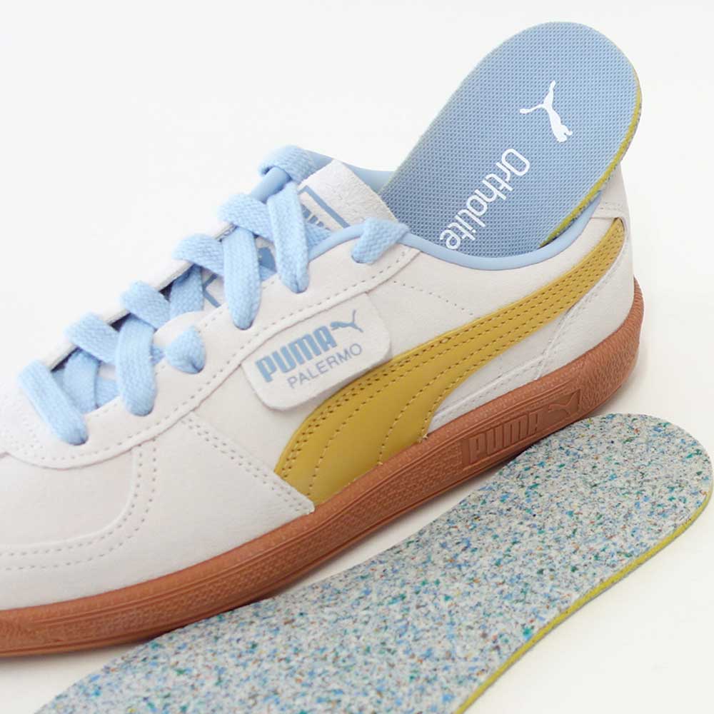プーマPUMAユニセックスパレルモスニーカー39646362WarmWhite-ArchiveGold(レディース)スエードレザーローカットスニーカーウォーキング「靴」