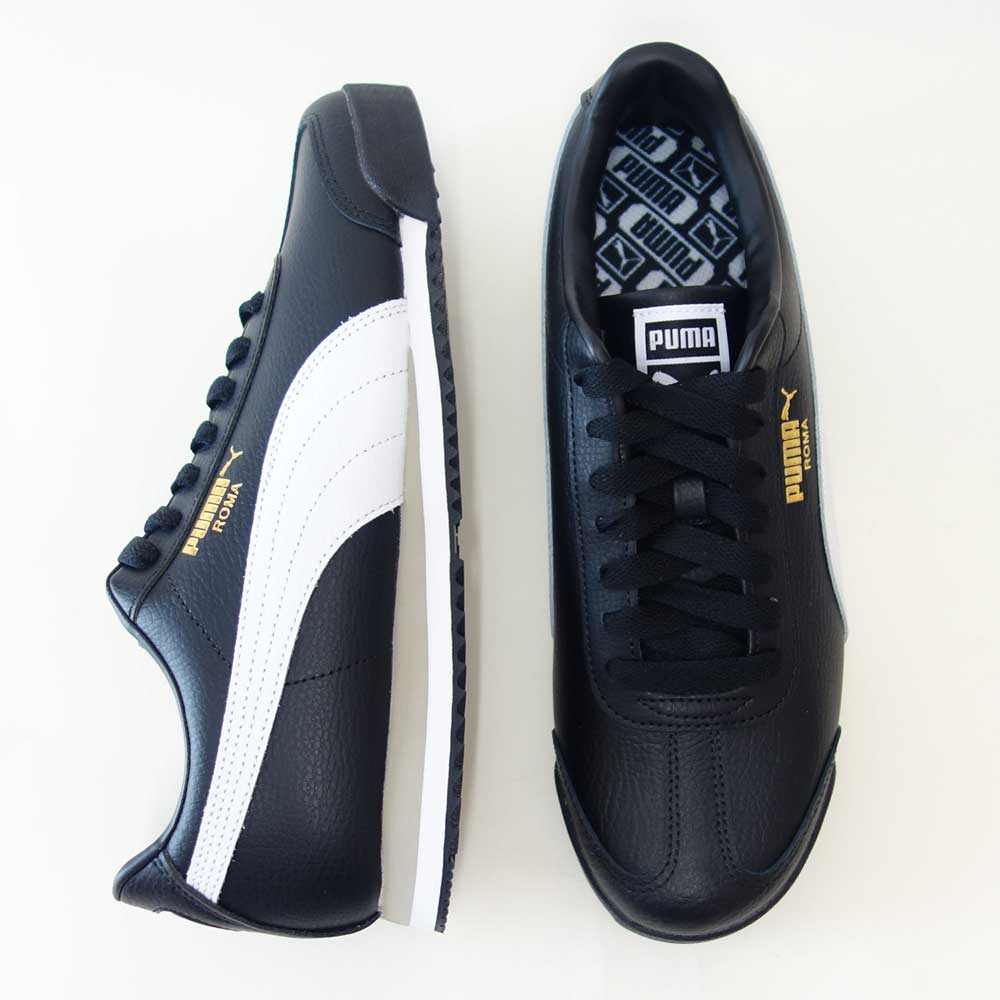 プーマPUMAローマ68REVIVAL39686802PUMABlack-PumaWhite(メンズ)天然皮革ローカットスニーカーウォーキング「靴」