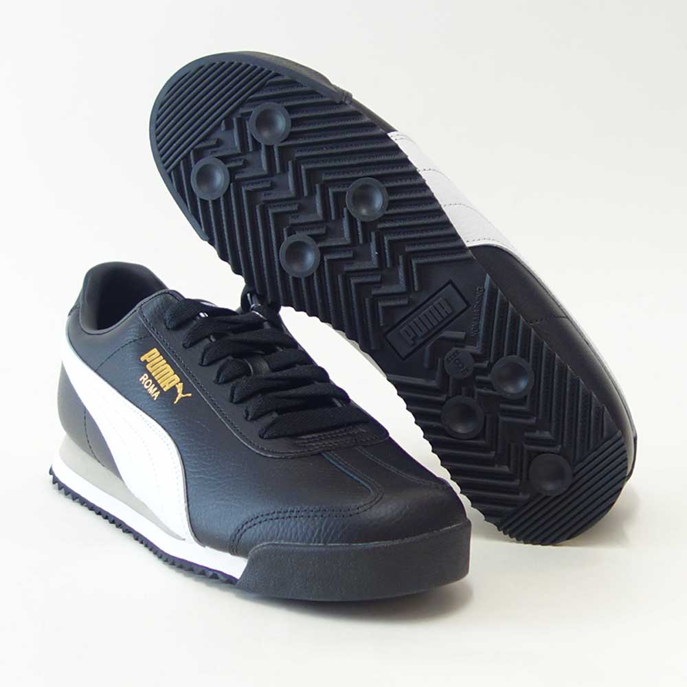 プーマPUMAローマ68REVIVAL39686802PUMABlack-PumaWhite(メンズ)天然皮革ローカットスニーカーウォーキング「靴」