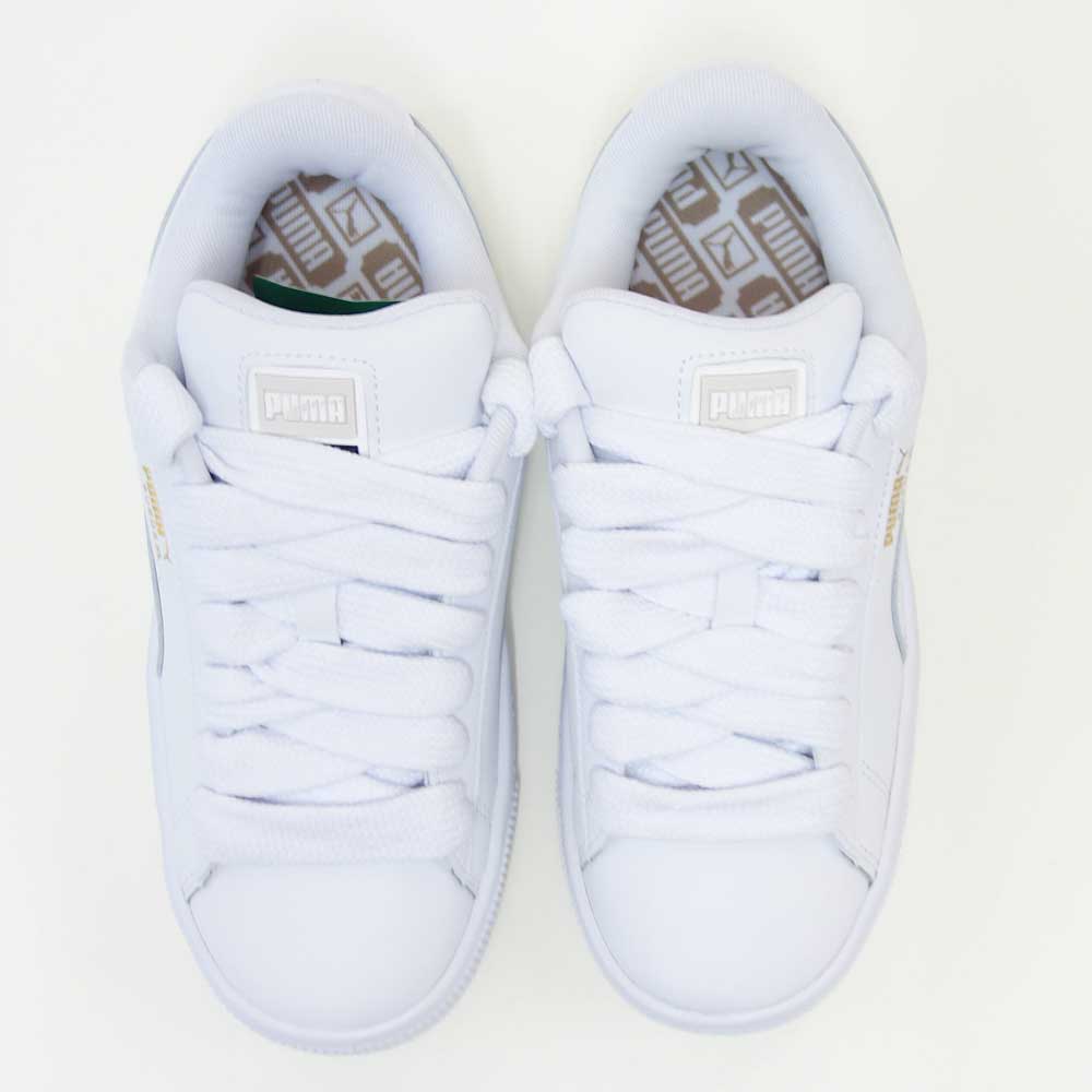 プーマPUMAスウェードXLレザースニーカー39725501PUMAWhite-VaporGray(ユニセックス)ローカットスニーカーウォーキング「靴」