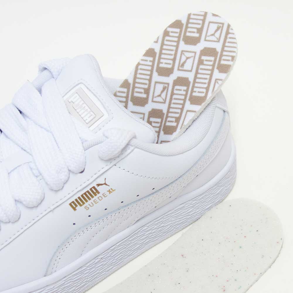 プーマPUMAスウェードXLレザースニーカー39725501PUMAWhite-VaporGray(ユニセックス)ローカットスニーカーウォーキング「靴」