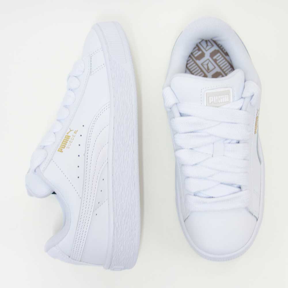 プーマPUMAスウェードXLレザースニーカー39725501PUMAWhite-VaporGray(ユニセックス)ローカットスニーカーウォーキング「靴」