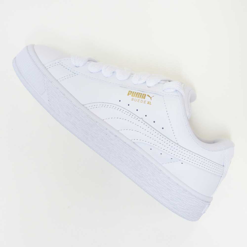 プーマPUMAスウェードXLレザースニーカー39725501PUMAWhite-VaporGray(ユニセックス)ローカットスニーカーウォーキング「靴」