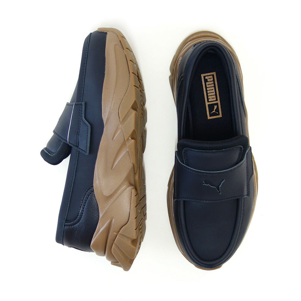 プーマPUMASOPHYRローファーウィメンズスニーカー39773003PUMABlack-Gum(レディース)天然皮革厚底ローカットスニーカースリッポン「靴」