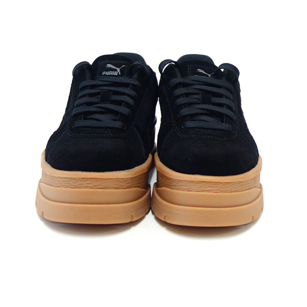 プーマPUMARIVOスウェードスニーカー39834201PUMABlack-PUMABlack(レディース)天然皮革厚底ローカットスニーカーウォーキング「靴」