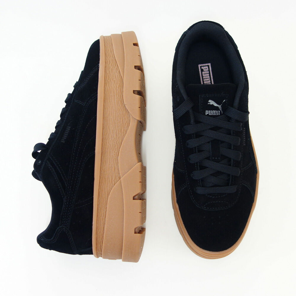 プーマPUMARIVOスウェードスニーカー39834201PUMABlack-PUMABlack(レディース)天然皮革厚底ローカットスニーカーウォーキング「靴」