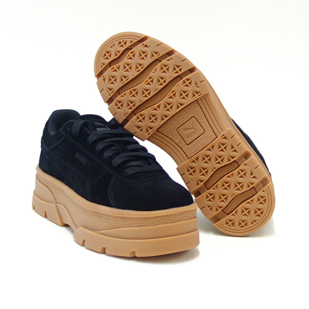 プーマPUMARIVOスウェードスニーカー39834201PUMABlack-PUMABlack(レディース)天然皮革厚底ローカットスニーカーウォーキング「靴」