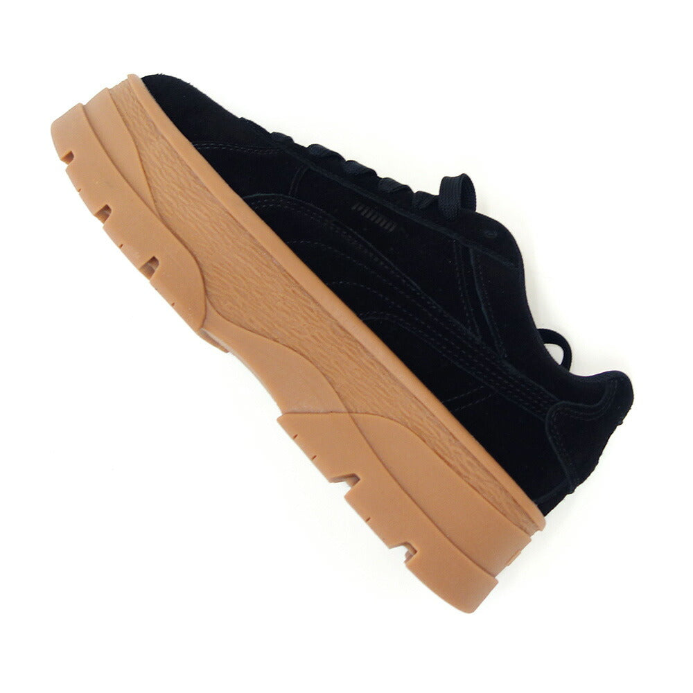 プーマPUMARIVOスウェードスニーカー39834201PUMABlack-PUMABlack(レディース)天然皮革厚底ローカットスニーカーウォーキング「靴」