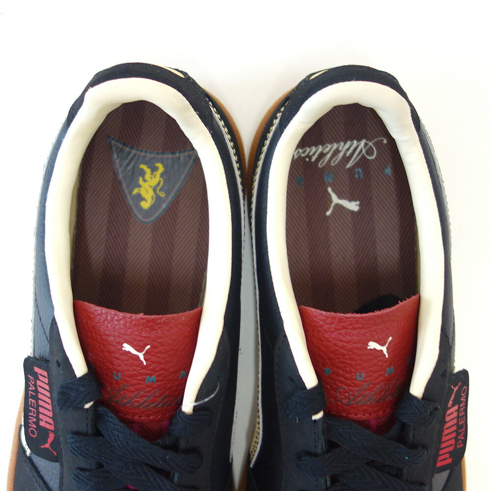 プーマPUMAパレルモPLAYERSLANE39852501PUMABlack-IntenseRed(メンズ)天然皮革ローカットスニーカーウォーキング「靴」