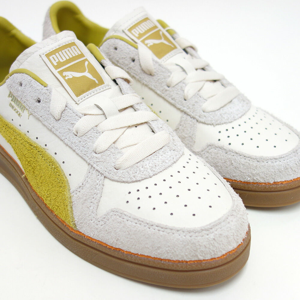 プーマPUMAインドアザネヴァーウォーンIV39876301FrostedIvory-GoldenFog-AlpineSnow(メンズ)天然皮革ローカットスニーカーウォーキング「靴」