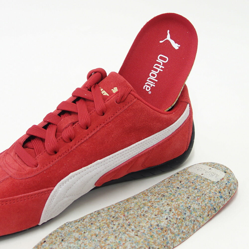 プーマPUMAスピードキャットOG39884602ForAllTimeRed-PUMAWhite(ユニセックス)スエード天然皮革ローカットスニーカー赤レッドストリートカジュアル「靴」