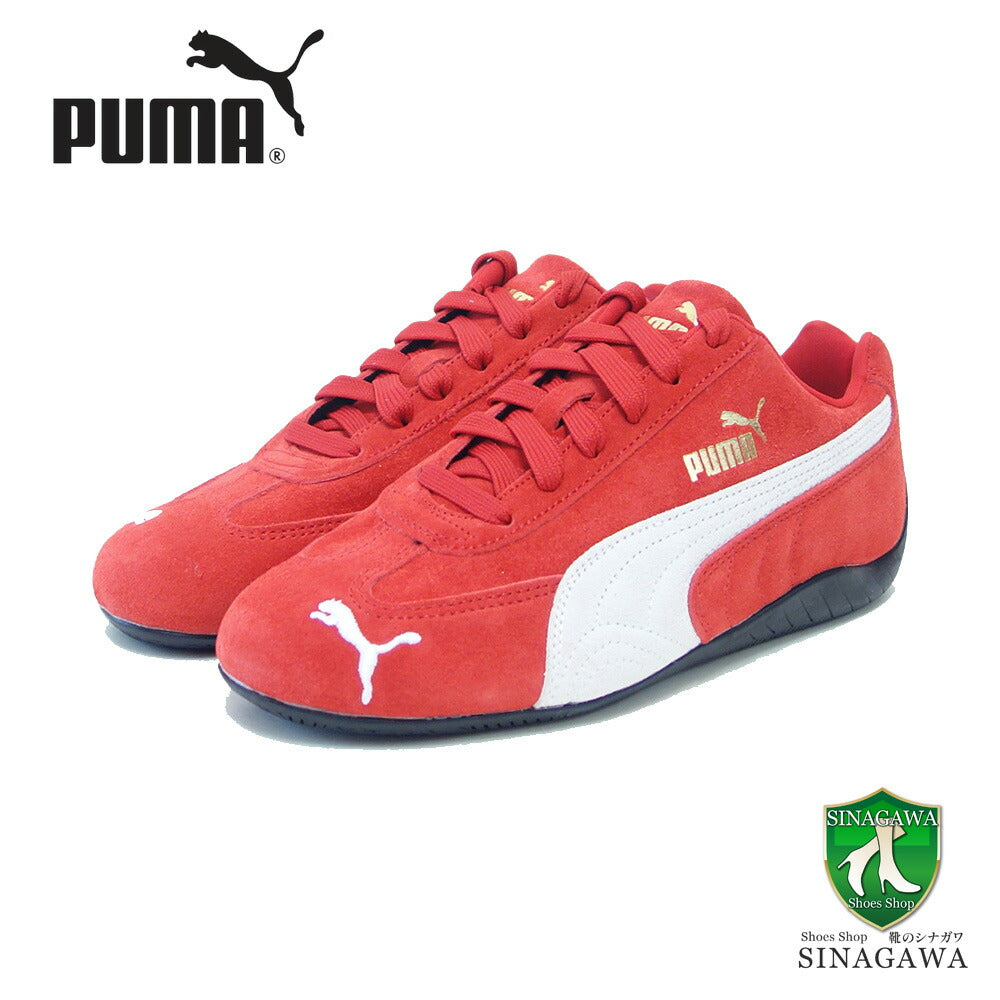 プーマPUMAスピードキャットOG39884602ForAllTimeRed-PUMAWhite(ユニセックス)スエード天然皮革ローカットスニーカー赤レッドストリートカジュアル「靴」