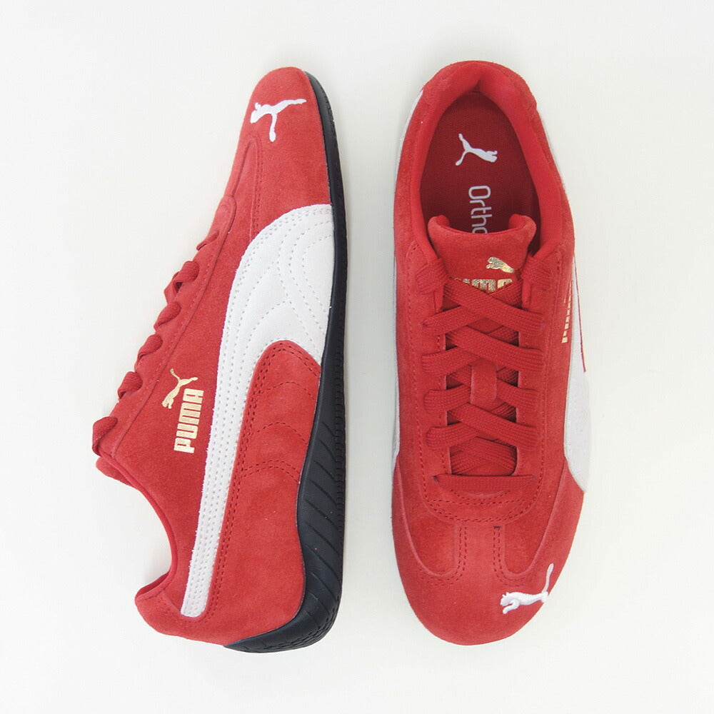 プーマPUMAスピードキャットOG39884602ForAllTimeRed-PUMAWhite(ユニセックス)スエード天然皮革ローカットスニーカー赤レッドストリートカジュアル「靴」