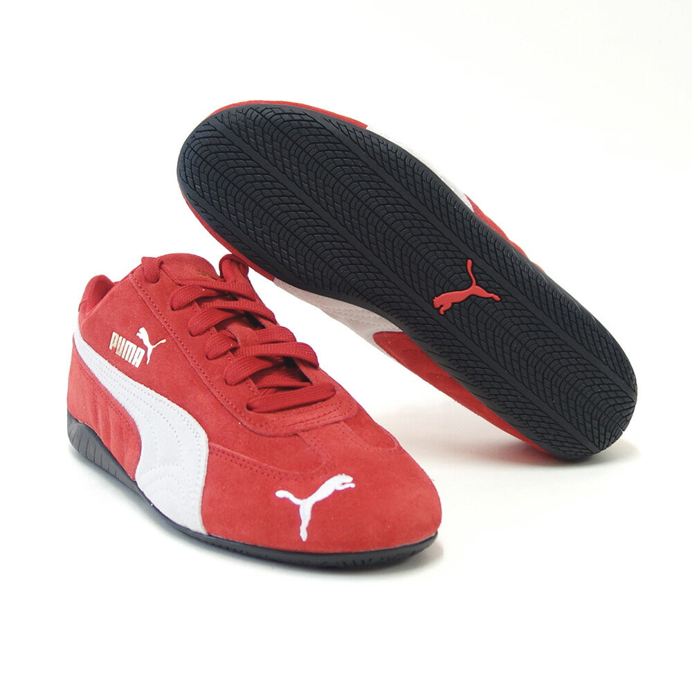 プーマPUMAスピードキャットOG39884602ForAllTimeRed-PUMAWhite(ユニセックス)スエード天然皮革ローカットスニーカー赤レッドストリートカジュアル「靴」