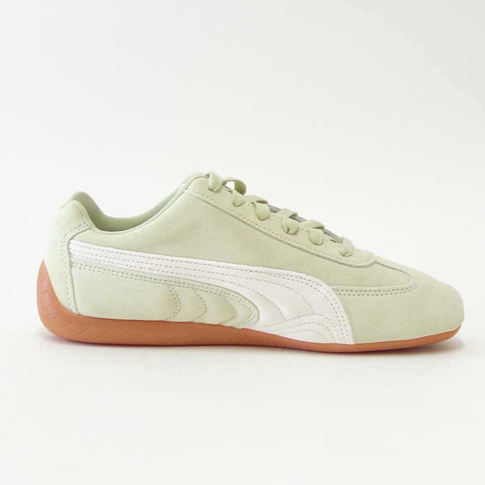 プーマPUMAスピードキャットOG39884648PistachioGreen-WarmWhite(レディース)スエード天然皮革ローカットスニーカーストリートカジュアル「靴」