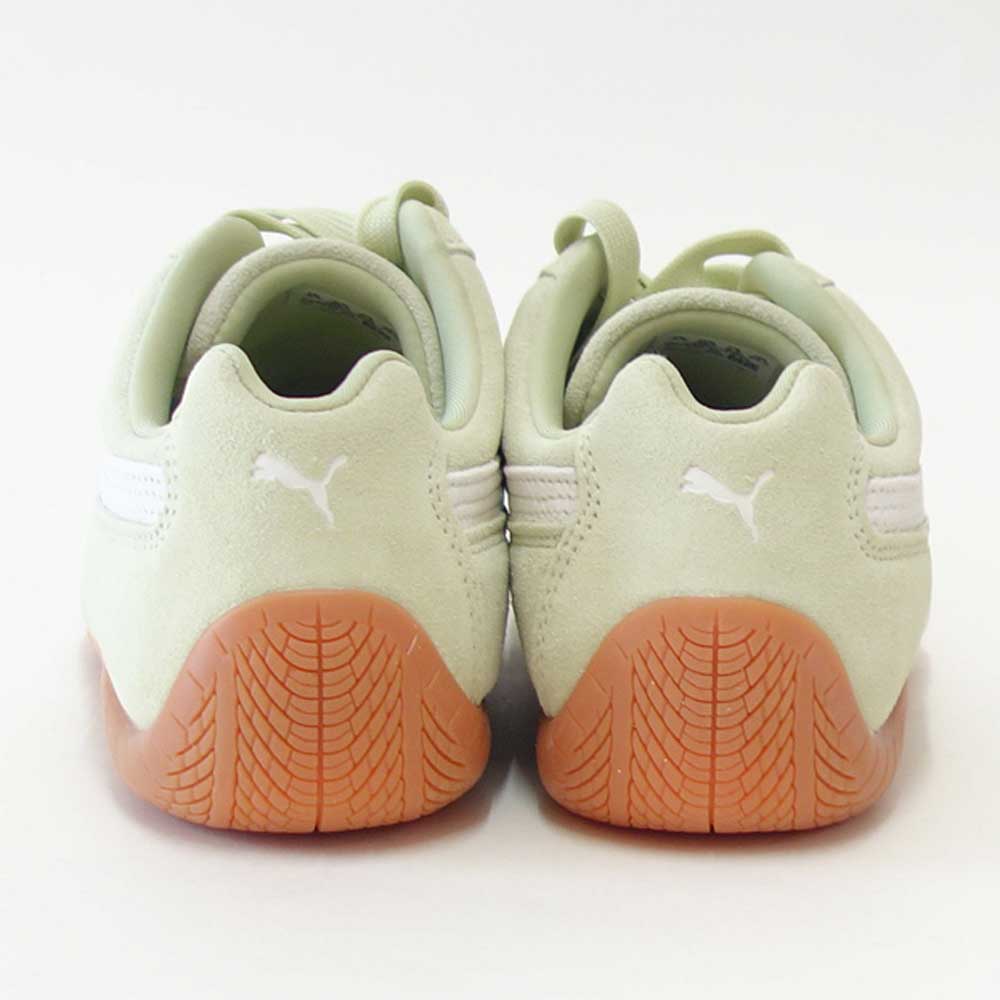 プーマPUMAスピードキャットOG39884648PistachioGreen-WarmWhite(レディース)スエード天然皮革ローカットスニーカーストリートカジュアル「靴」