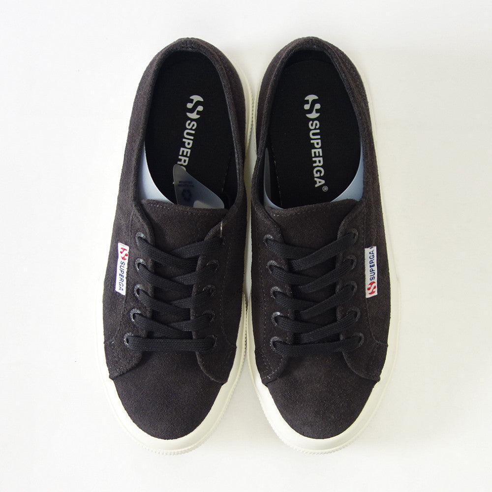 スペルガ SUPERGA 2750 SUEDE(ユニセックス)BLACK BRISTOL-FAVORIO (3a111e6wai5) 風合いの良い天然皮革スニーカー スエード 「靴」