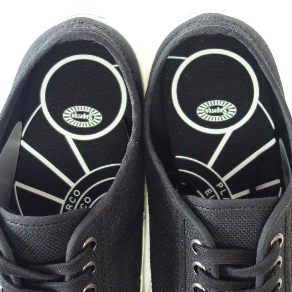 スペルガ SUPERGA 2750 OG(ユニセックス)BLACK-WHITE AVORIO (3a3111twahu) ナチュラルなキャンバススニーカー 「靴」