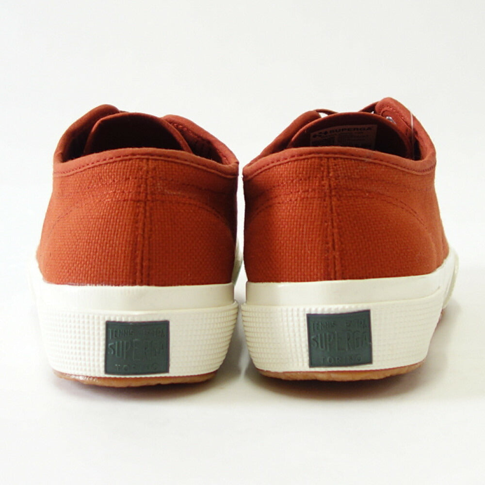 スペルガ SUPERGA 2750 OG(ユニセックス)BROWN PIQUANT-AVORIO (3a3111twaqs) ナチュラルなキャンバススニーカー 「靴」