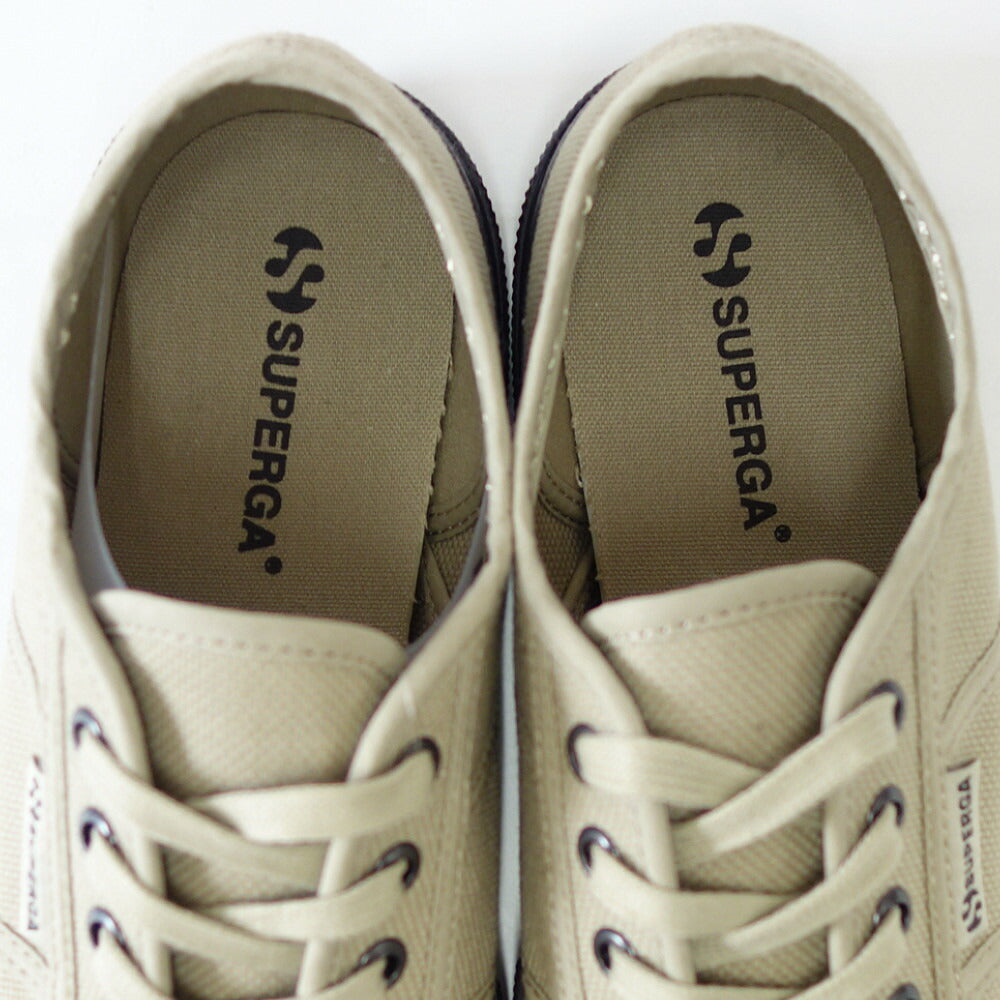 スペルガ SUPERGA 2490-BOLD(ユニセックス)Grey Fossil-Black Bristol (3a5135cware) ナチュラルなキャンバススニーカー 「靴」