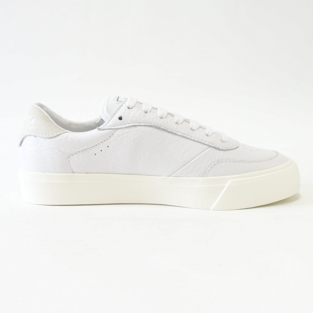 スペルガ SUPERGA 3843 COURT(ユニセックス)ホワイト (3a5135ewagb) 天然皮革 レザースニーカー 「靴」