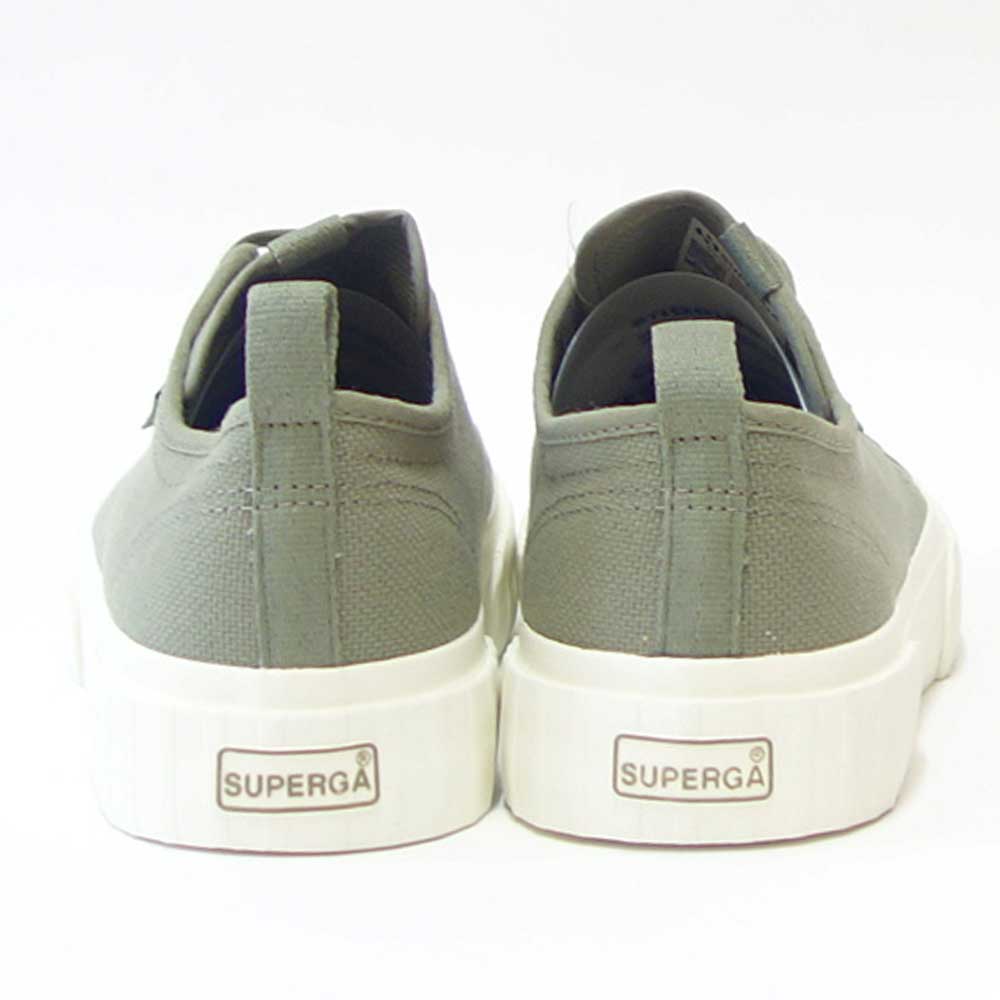 【SALE 20%OFF】 スペルガ SUPERGA 2630-STRIPE WEBBING(ユニセックス)グリーン サファリ (3s5125gwab6) ナチュラル キャンバス スニーカー ミリタリー メンズ シューズ 「靴」