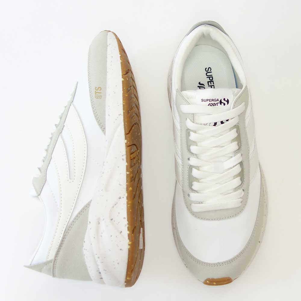 【SALE 40%OFF】 スペルガ SUPERGA 4089 TRAINING 9TS SLIM VEGAN(ユニセックス)ホワイト (3s7128gwa4v) クラシック ランニングシューズ スニーカー 「靴」