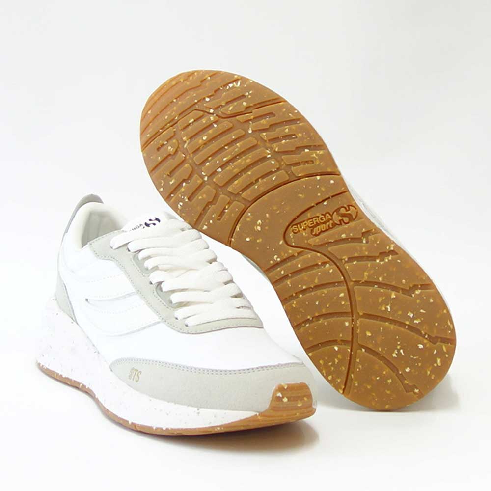 【SALE 40%OFF】 スペルガ SUPERGA 4089 TRAINING 9TS SLIM VEGAN(ユニセックス)ホワイト (3s7128gwa4v) クラシック ランニングシューズ スニーカー 「靴」