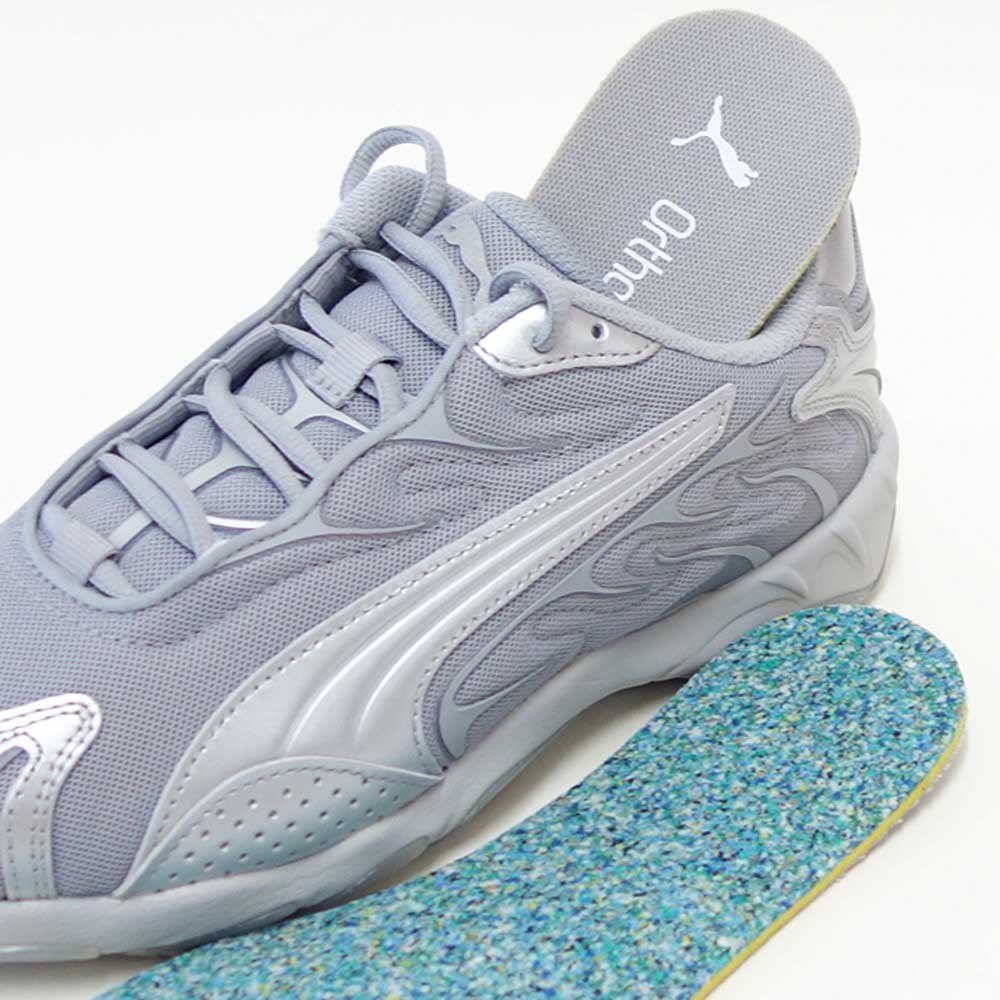 プーマPUMAユニセックスインへイルメタリックスニーカー40178001GlacialGray-TeamSilverローカットスニーカーウォーキング「靴」