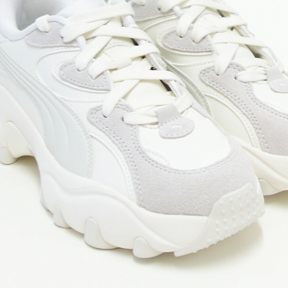 プーマPUMAウィメンズパルサーライトスニーカー40185803ウォームホワイト/V.プーマホワイト(レディース)レ厚底ローカットウォーキング「靴」