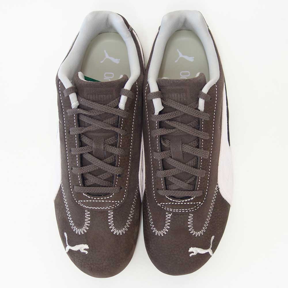 プーマPUMAスピードキャットWINECLUBウィメンズ40256201Chocolate-JasmineFlower(レディース)スエード天然皮革ローカットスニーカーブラック「靴」