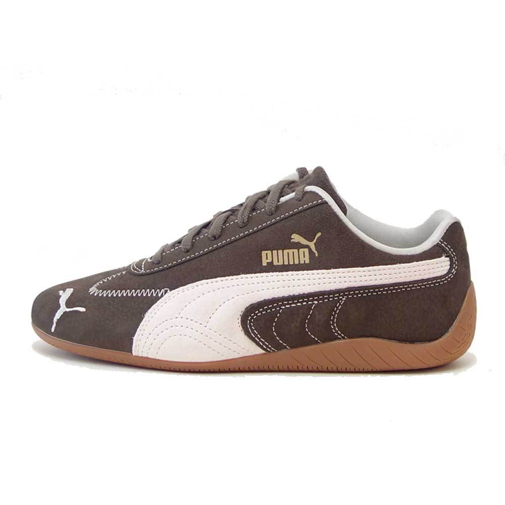 プーマ PUMA スピードキャット WINE CLUB ウィメンズ 40256201 Chocolate-Jasmine Flower (レディース) スエード 天然皮革 ローカット スニーカー ブラック 「靴」