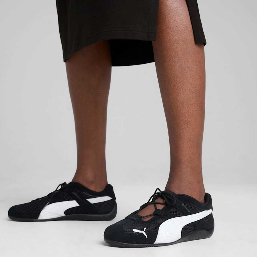 プーマPUMAスピードキャットGO40358901PUMABlack-PUMAWhite(レディース)スエード天然皮革ローカットスニーカーブラック「靴」