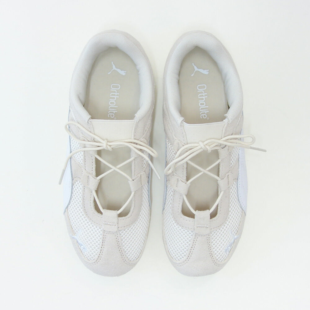 プーマPUMAスピードキャットGO40358904AlpineSnow-PUMAWhite(レディース)スエード天然皮革ローカットスニーカーブラック「靴」