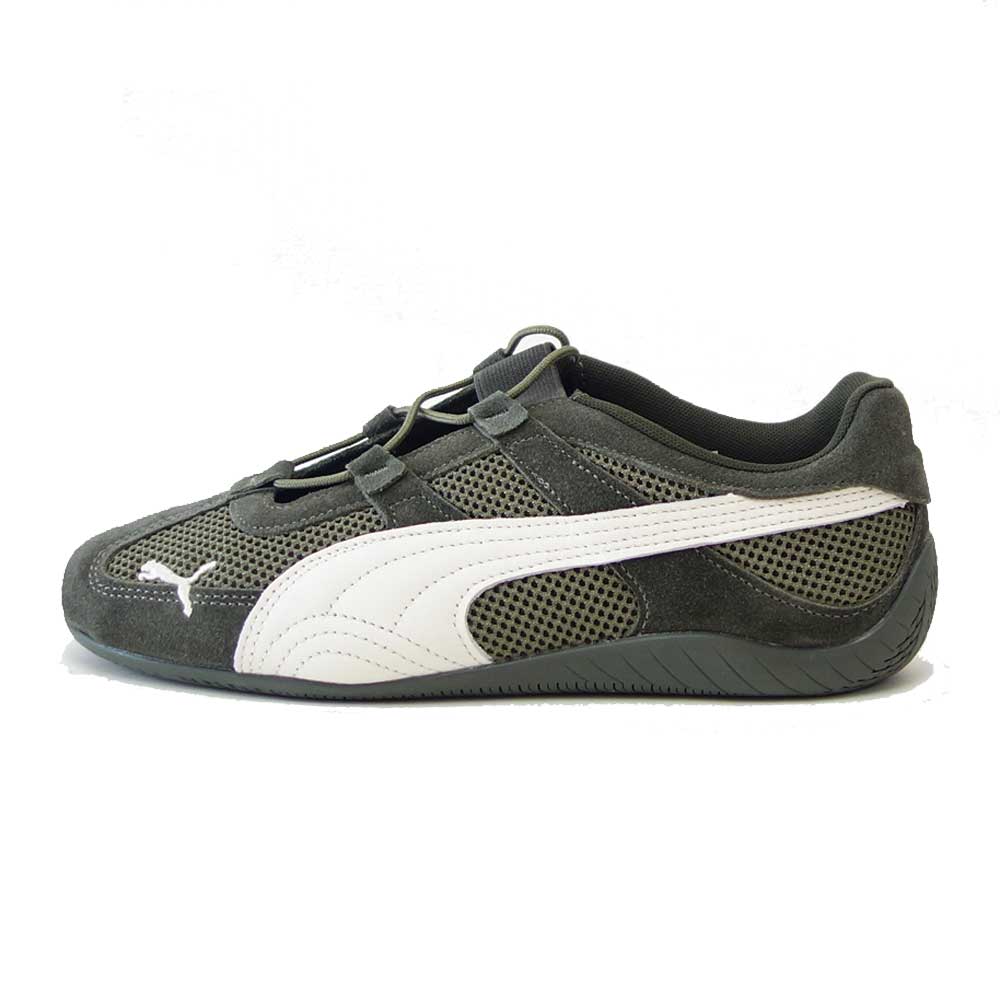 プーマ PUMA スピードキャット GO 40358907 Dark Olive-Warm White (レディース) スエード 天然皮革 ローカット スニーカー ブラック 「靴」