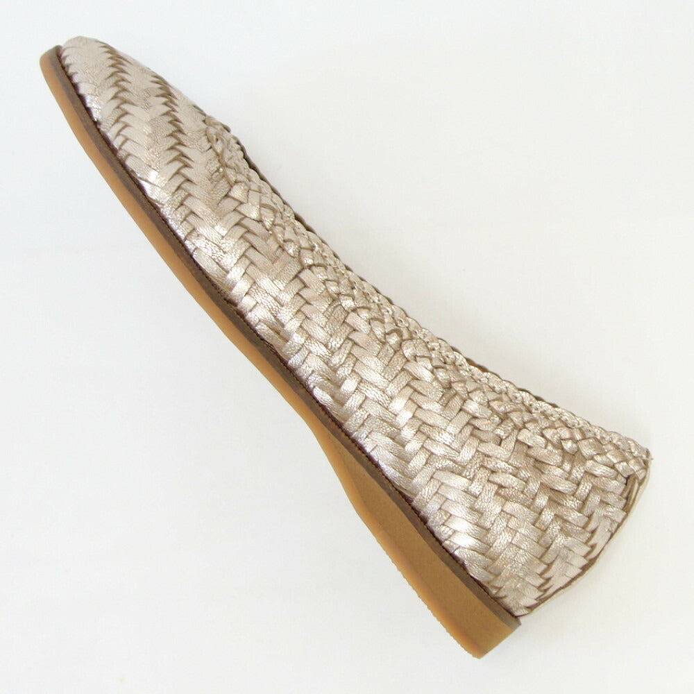 【SALE 30%OFF】 クリー ラボキゴシ Creer RABOKIGOSHI 4061 プラチナ 天然皮革 メッシュフラットシューズ スリッポン パンプス「靴」