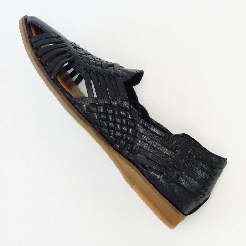 【SALE 30%OFF】 クリー ラボキゴシ Creer RABOKIGOSHI 4062 ブラック 天然皮革 メッシュフラットシューズ スリッポン「靴」