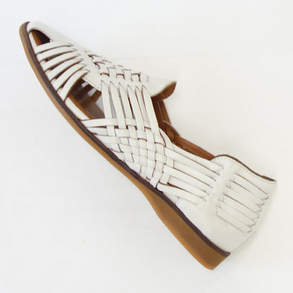 【SALE 30%OFF】 クリー ラボキゴシ Creer RABOKIGOSHI 4062 ホワイト 天然皮革 メッシュフラットシューズ スリッポン「靴」