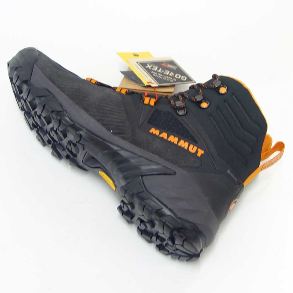 MAMMUT マムート Sapuen High GTX Men 303004241(メンズ)カラー:black-dark radiant(00132) アウトドアスニーカー ウォーキングシューズ 防水ハイキングシューズ「靴」