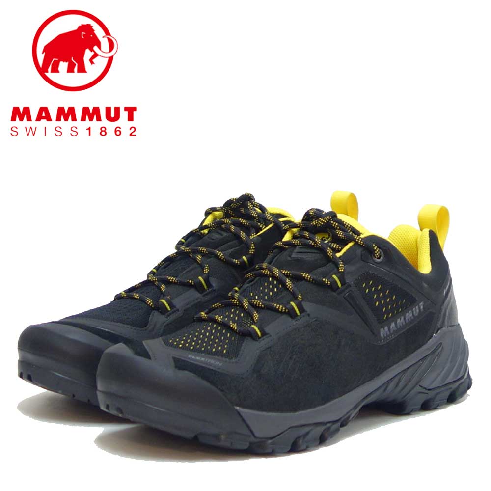 MAMMUT マムート Sapuen Low GTX Men 303004260(メンズ)カラー:black-dark blazing(00574) アウトドアスニーカー ウォーキングシューズ 防水ハイキングシューズ「靴」
