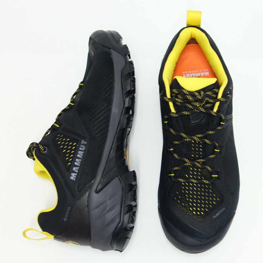 MAMMUT マムート Sapuen Low GTX Men 303004260(メンズ)カラー:black-dark blazing(00574) アウトドアスニーカー ウォーキングシューズ 防水ハイキングシューズ「靴」