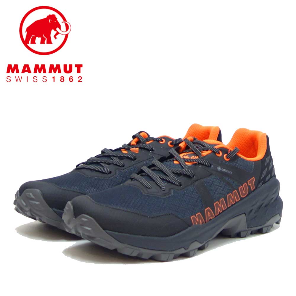 MAMMUT マムート Sertig II Low GTX Men 303004280(メンズ)カラー:black-vibrant orange(00533) アウトドアスニーカー ウォーキングシューズ 防水ハイキングシューズ「靴」