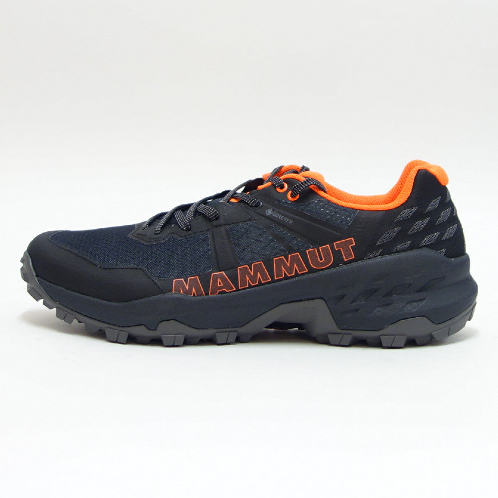 MAMMUT マムート Sertig II Low GTX Men 303004280(メンズ)カラー:black-vibrant orange(00533) アウトドアスニーカー ウォーキングシューズ 防水ハイキングシューズ「靴」