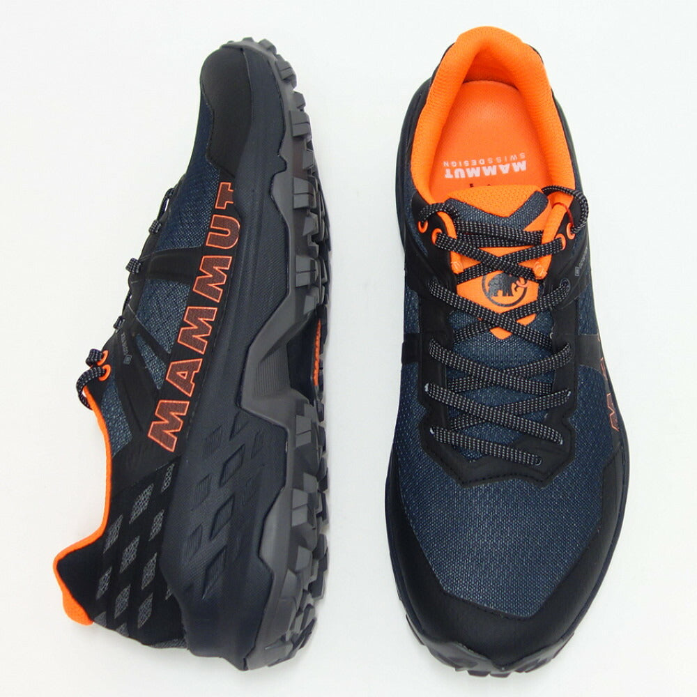 MAMMUT マムート Sertig II Low GTX Men 303004280(メンズ)カラー:black-vibrant orange(00533) アウトドアスニーカー ウォーキングシューズ 防水ハイキングシューズ「靴」