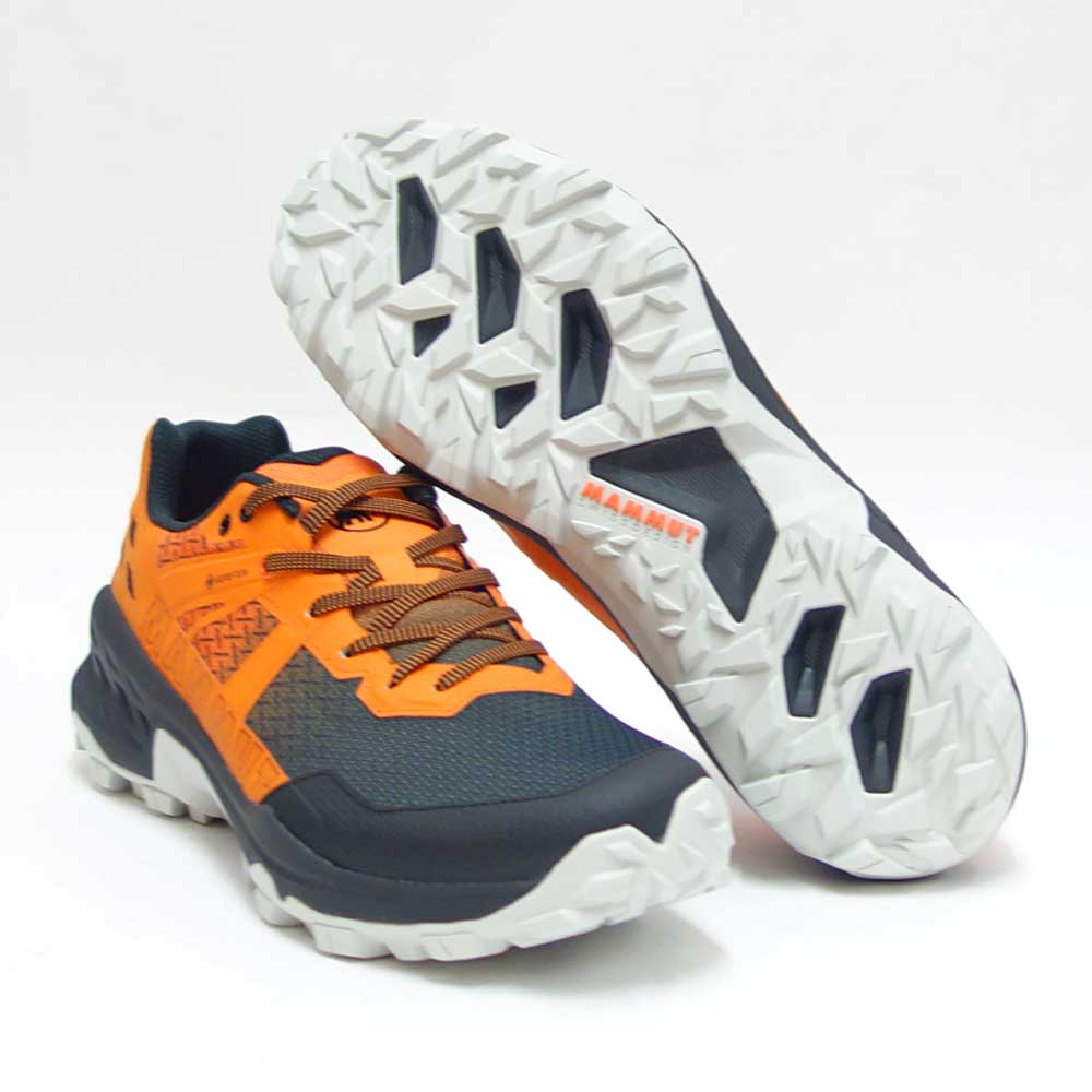 MAMMUT マムート Sertig II Low GTX Men 303004280(メンズ)カラー:black-vibrant orange(00763) アウトドアスニーカー ウォーキングシューズ 防水ハイキングシューズ「靴」