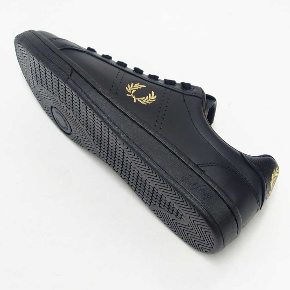 【SALE 20%OFF】 フレッドペリー FRED PERRY B4290 220 B721 LEATHER TAB(ユニセックス) カラー:ブラック 天然皮革 ローカットスニーカー レザースニーカー テニスシューズ メンズ レディース 「靴」